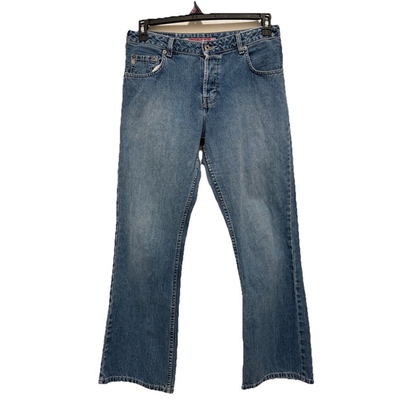 Silver Jeans Button Fly Vintage Flare Leg Bootcut Jeans Size 32 Canada - Picture 2 of 16